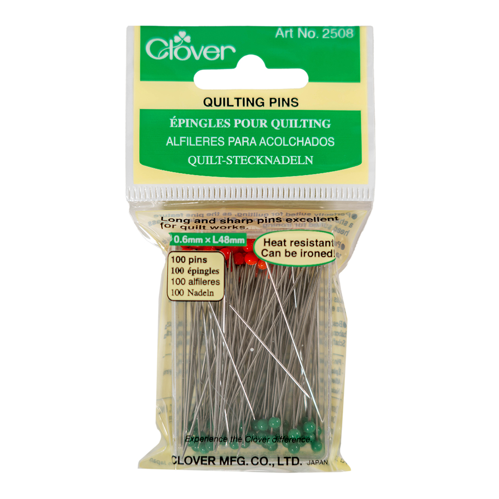Clover Heat Resistant Quilting Pins – 100 ct Clover Heat Resistant Quilting Pins – 100 ct