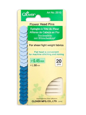 Clover Flower Head Pins – Fine – 20 ct Clover Flower Head Pins – Fine – 20 ct