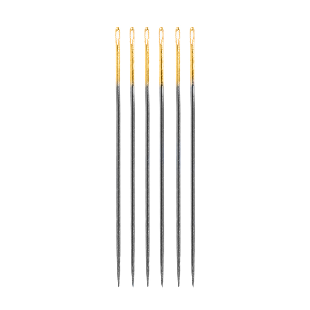 Clover Black Gold Quilting Between Needles - Size 10 - 6 ct