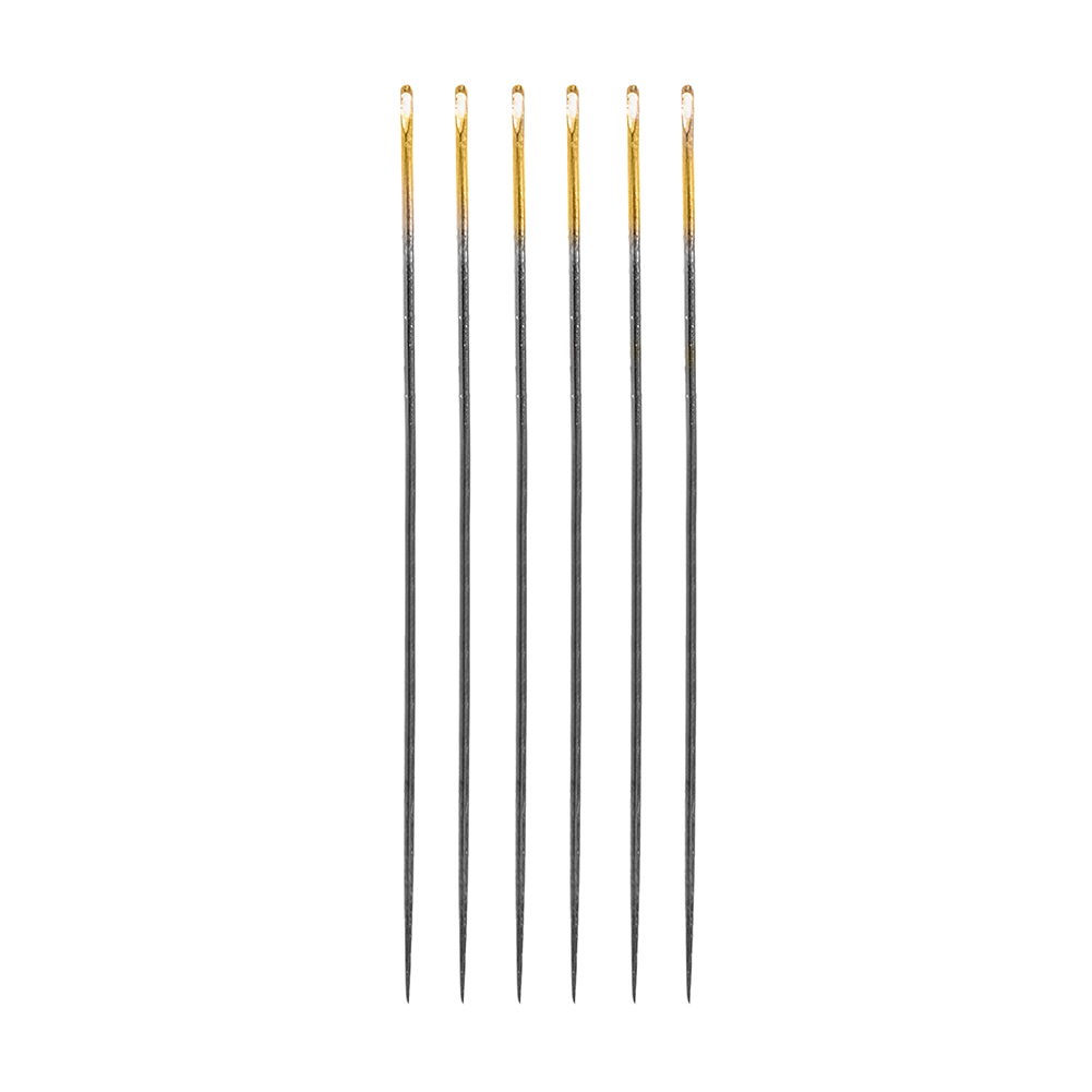 Clover Black Gold Applique/Sharp Needles - Size 10 - 6 ct