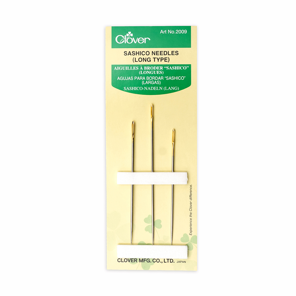 Clover Sashico Needles – Long Type – 3 ct Clover Sashico Needles – Long Type – 3 ct