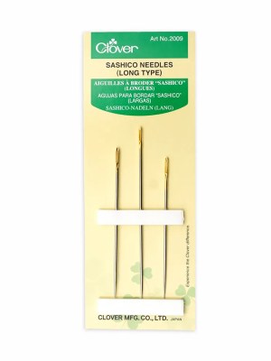 Clover Sashico Needles – Long Type – 3 ct Clover Sashico Needles – Long Type – 3 ct