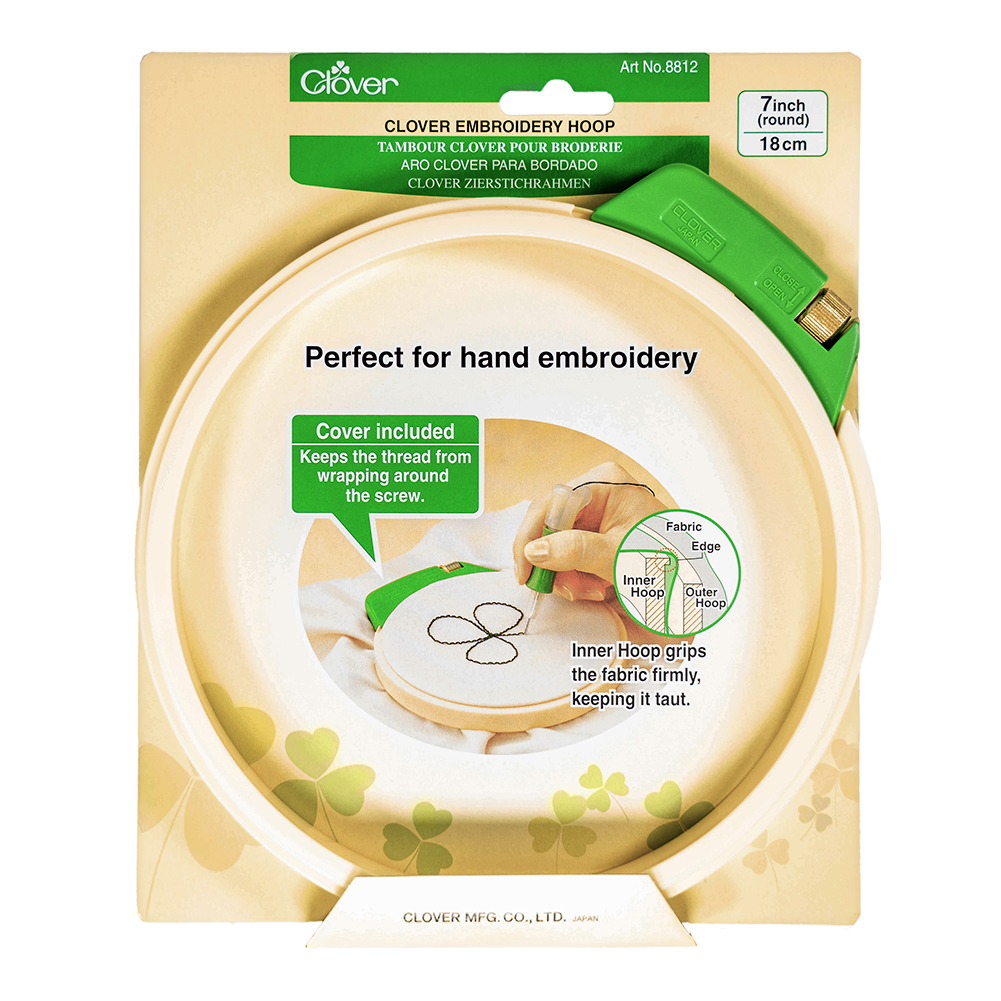 Clover Embroidery Hoop – Large 7″ Clover Embroidery Hoop – Large 7″