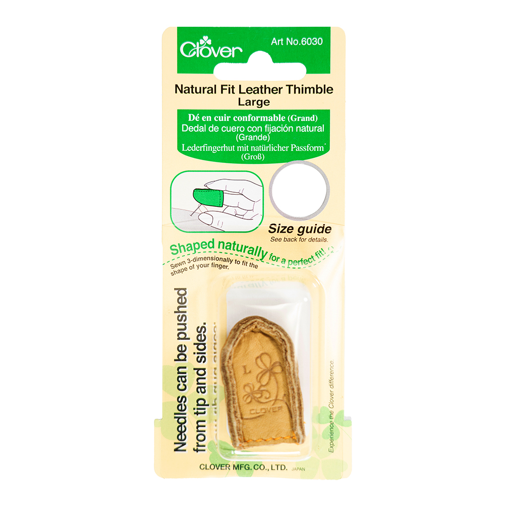 Clover Natural Fit Leather Thimble – Large Clover Natural Fit Leather Thimble – Large