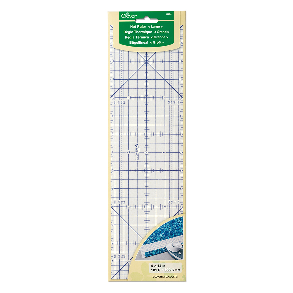 Clover Hot Ruler Large – 4″ x 14″ Clover Hot Ruler Large – 4″ x 14″