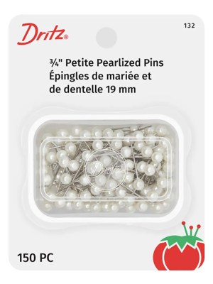 Dritz Petite Pearlized Pins – 0.75″ White – 150 ct Dritz Petite Pearlized Pins – 0.75″ White – 150 ct