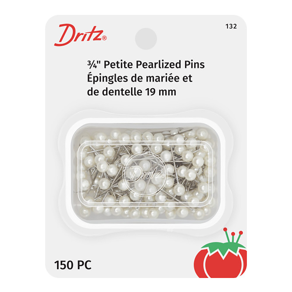 Dritz Petite Pearlized Pins – 0.75″ White – 150 ct Dritz Petite Pearlized Pins – 0.75″ White – 150 ct