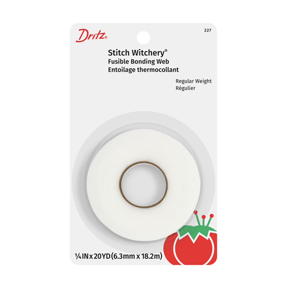 Dritz Stitch Witchery® Fusible Bonding Web – Regular Weight – 0.25″ x 20yds Dritz Stitch Witchery® Fusible Bonding Web – Regular Weight – 0.25″ x 20yds