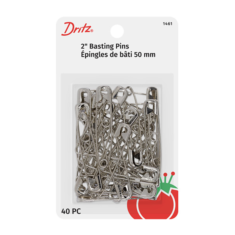 Dritz Quilter’s Safety Pins – 2″ Nickel – 40ct Dritz Quilter’s Safety Pins – 2″ Nickel – 40ct