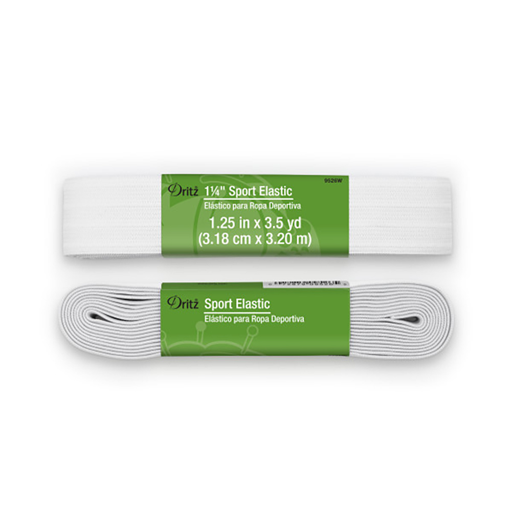 Dritz Sport Elastic – White – 1.25″ x 3.5yds Dritz Sport Elastic – White – 1.25″ x 3.5yds