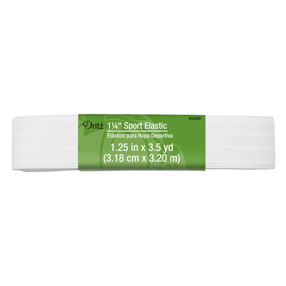 Dritz Sport Elastic - White - 1.25" x 3.5yds