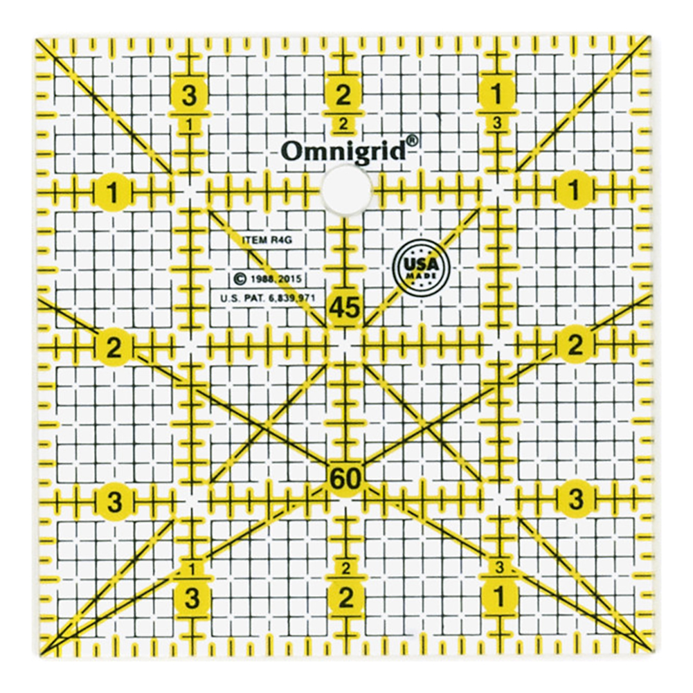 Omnigrid Square Ruler Template - 4" x 4"