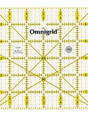 Omnigrid Square Ruler Template – 6″ x 6″ Omnigrid Square Ruler Template – 6″ x 6″