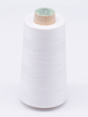 SCANFIL® 50wt Organic Pima Cotton Thread 5000 yd Cones – 4800 Bright White SCANFIL® 50wt Organic Pima Cotton Thread 5000 yd Cones – 4800 Bright White