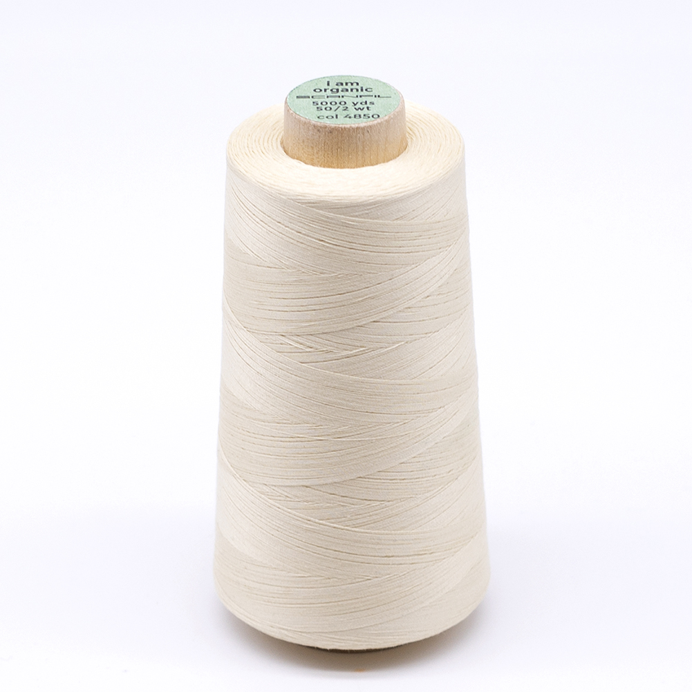 SCANFIL® 50wt Organic Pima Cotton Thread 5000 yd Cones – 4850 Afterglow SCANFIL® 50wt Organic Pima Cotton Thread 5000 yd Cones – 4850 Afterglow
