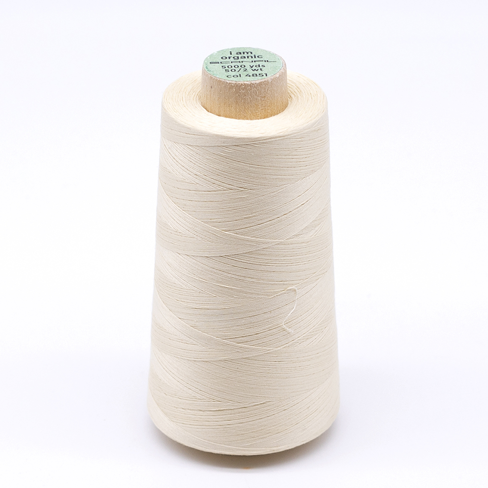 SCANFIL® 50wt Organic Pima Cotton Thread 5000 yd Cones – 4851 Shortbread SCANFIL® 50wt Organic Pima Cotton Thread 5000 yd Cones – 4851 Shortbread