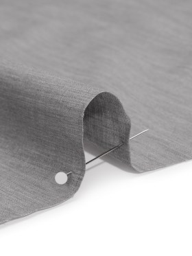 Polyester and Cotton Twill Shirting – Heathered Gray – Deadstock Polyester and Cotton Twill Shirting – Heathered Gray – Deadstock