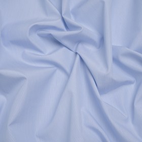 Cotton Shirting – Sky Blue and White Fine Stripes – Designer Deadstock Cotton Shirting – Sky Blue and White Fine Stripes – Designer Deadstock