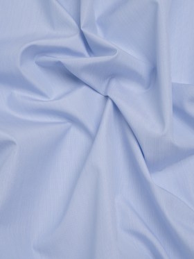 Cotton Shirting – Sky Blue and White Fine Stripes – Designer Deadstock Cotton Shirting – Sky Blue and White Fine Stripes – Designer Deadstock