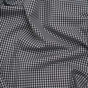 Cotton Shirting – Black and White Checks – Deadstock Cotton Shirting – Black and White Checks – Deadstock