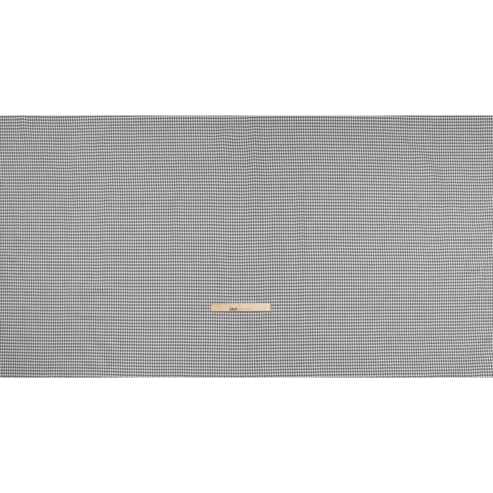 Cotton Twill – Charcoal, Light Gray and White Houndstooth – Deadstock Cotton Twill – Charcoal, Light Gray and White Houndstooth – Deadstock