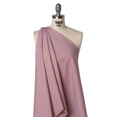 Cotton Oxford Shirting – Red and White Stripes – Deadstock Cotton Oxford Shirting – Red and White Stripes – Deadstock