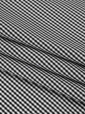 Cotton Gingham Shirting – Black and White Little Checks – Deadstock Cotton Gingham Shirting – Black and White Little Checks – Deadstock