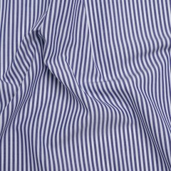 Cotton Shirting – Blue and White Candy Stripes – Deadstock Cotton Shirting – Blue and White Candy Stripes – Deadstock