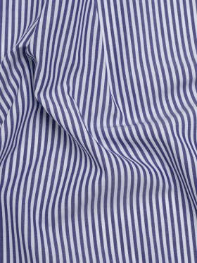Cotton Shirting – Blue and White Candy Stripes – Deadstock Cotton Shirting – Blue and White Candy Stripes – Deadstock
