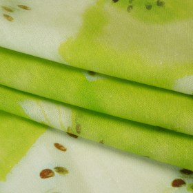Linen and Rayon Woven – Lime Green and Brown Hazy Kiwi Fruits – Mood Exclusive Kiwi Crush Print Linen and Rayon Woven – Lime Green and Brown Hazy Kiwi Fruits – Mood Exclusive Kiwi Crush Print