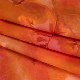 Linen and Rayon Woven – Orange, Red and Tan Muddled Pressed Flowers – Mood Exclusive Autumn Blaze Print Linen and Rayon Woven – Orange, Red and Tan Muddled Pressed Flowers – Mood Exclusive Autumn Blaze Print