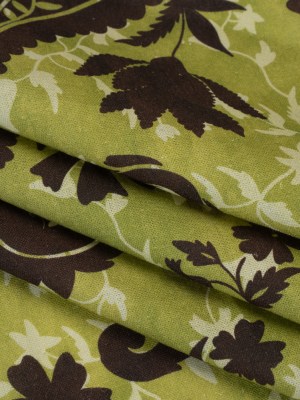 Linen and Rayon Woven – Kiwi Green and Dark Brown Paisley and Vines – Mood Exclusive Groovy Grove Print Linen and Rayon Woven – Kiwi Green and Dark Brown Paisley and Vines – Mood Exclusive Groovy Grove Print