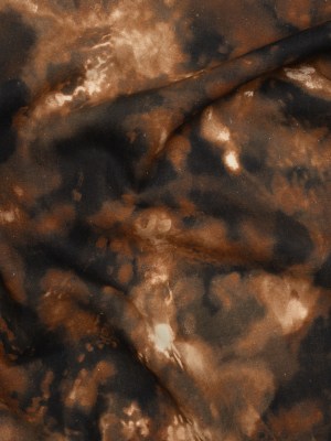 Linen and Rayon Woven – Brown and Black Abstract Splashes – Mood Exclusive Mocha Mist Print Linen and Rayon Woven – Brown and Black Abstract Splashes – Mood Exclusive Mocha Mist Print