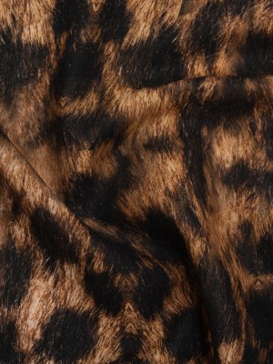 Linen and Rayon Woven – Brown and Black Furry Animal Spots – Mood Exclusive Savanna Spots Print Linen and Rayon Woven – Brown and Black Furry Animal Spots – Mood Exclusive Savanna Spots Print