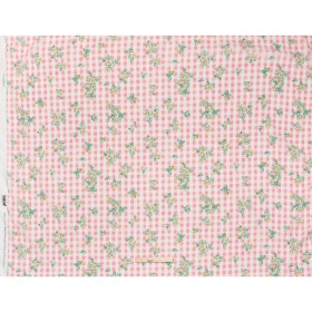 Crinkled Cotton Gauzy Woven – Pink, White and Yellow Flowers on Gingham – Mood Exclusive Picnic Petals Print Crinkled Cotton Gauzy Woven – Pink, White and Yellow Flowers on Gingham – Mood Exclusive Picnic Petals Print