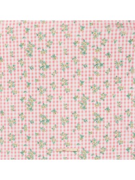 Crinkled Cotton Gauzy Woven – Pink, White and Yellow Flowers on Gingham – Mood Exclusive Picnic Petals Print Crinkled Cotton Gauzy Woven – Pink, White and Yellow Flowers on Gingham – Mood Exclusive Picnic Petals Print