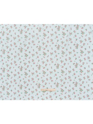Crinkled Cotton Gauzy Woven – Blue, Pink and Green Flowers on Gingham – Mood Exclusive Picnic Petals Print Crinkled Cotton Gauzy Woven – Blue, Pink and Green Flowers on Gingham – Mood Exclusive Picnic Petals Print