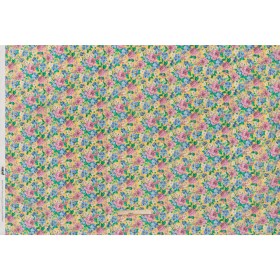 Crinkled Cotton Gauzy Woven – Yellow, Pink and Blue Florals – Mood Exclusive Secret Garden Print Crinkled Cotton Gauzy Woven – Yellow, Pink and Blue Florals – Mood Exclusive Secret Garden Print