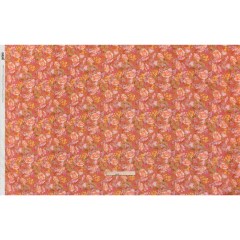 Crinkled Cotton Gauzy Woven – Coral Rose, Pink and Lavender Floral – Mood Exclusive Romantic Reverie Print Crinkled Cotton Gauzy Woven – Coral Rose, Pink and Lavender Floral – Mood Exclusive Romantic Reverie Print