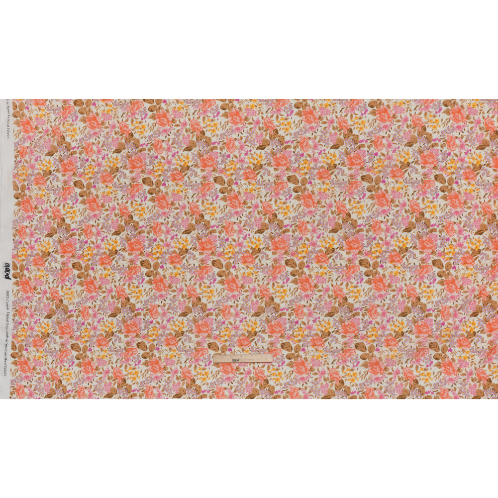 Crinkled Cotton Gauzy Woven – White, Pink and Lavender Floral – Mood Exclusive Romantic Reverie Print Crinkled Cotton Gauzy Woven – White, Pink and Lavender Floral – Mood Exclusive Romantic Reverie Print