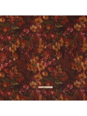 Crinkled Cotton Gauzy Woven – Burgundy, Yellow Ochre and Green Painterly Ikat Floral – Mood Exclusive Cabernet Crocus Print Crinkled Cotton Gauzy Woven – Burgundy, Yellow Ochre and Green Painterly Ikat Floral – Mood Exclusive Cabernet Crocus Print
