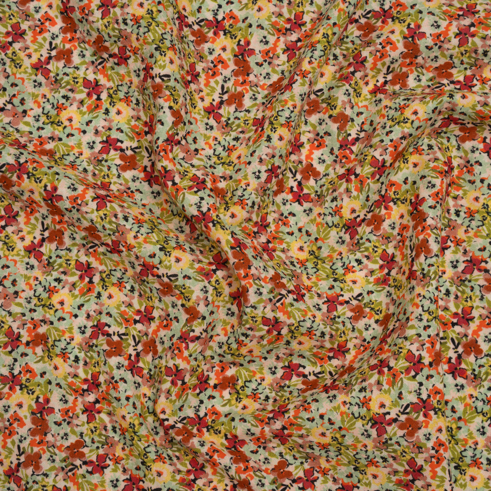 Cotton and Viscose Striped Seersucker – Off White, Sky Blue and Berry Red Little Florals – Mood Exclusive Blossom Breeze Print Cotton and Viscose Striped Seersucker – Off White, Sky Blue and Berry Red Little Florals – Mood Exclusive Blossom Breeze Print