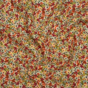 Cotton and Viscose Striped Seersucker – Off White, Sky Blue and Berry Red Little Florals – Mood Exclusive Blossom Breeze Print Cotton and Viscose Striped Seersucker – Off White, Sky Blue and Berry Red Little Florals – Mood Exclusive Blossom Breeze Print