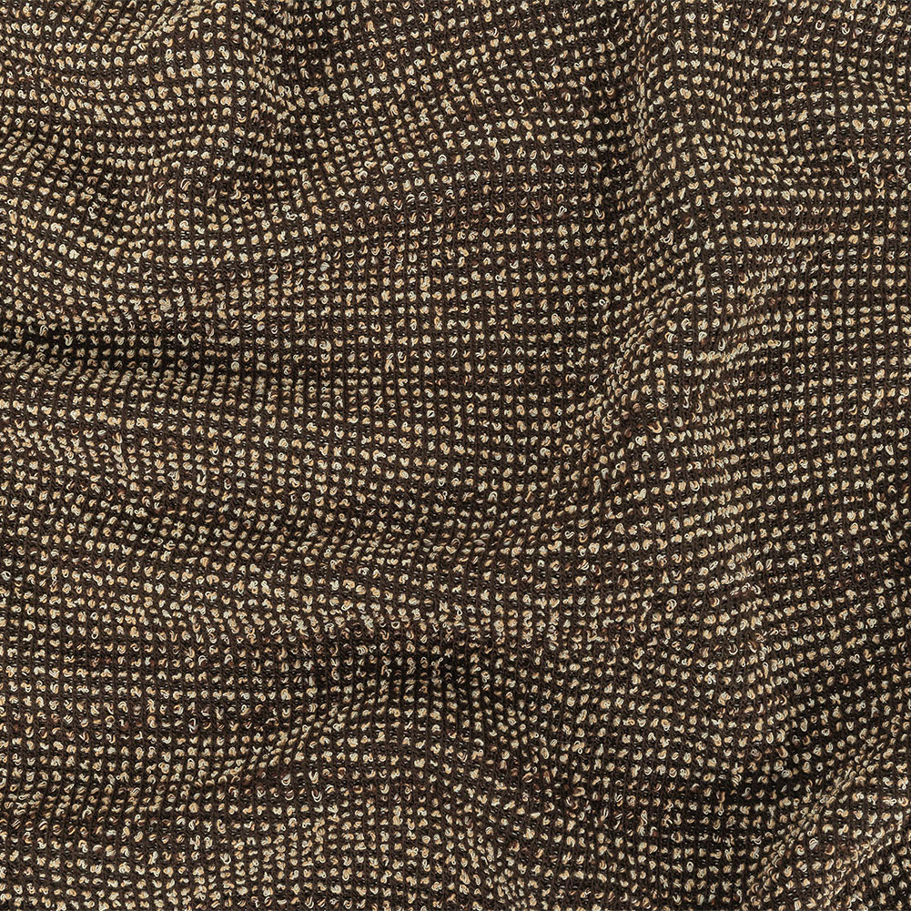 Pale Beige and Black Nubby Boucled Knit Pale Beige and Black Nubby Boucled Knit