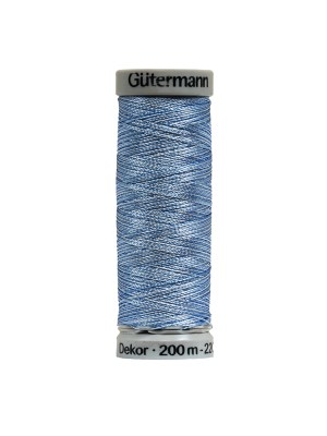 Gutermann Machine Embroidery Thread 200m – 9982 Varigated Blue Gutermann Machine Embroidery Thread 200m – 9982 Varigated Blue