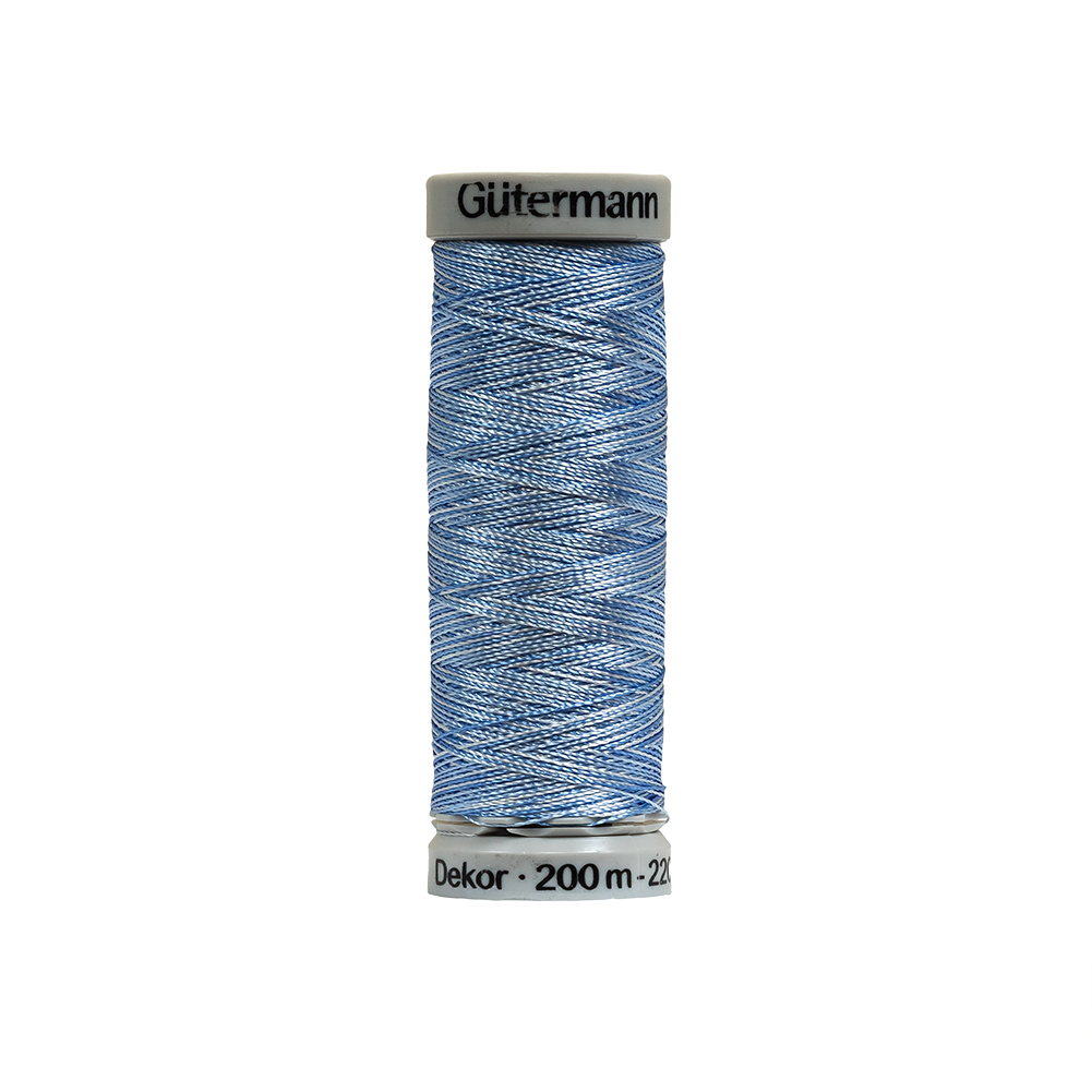 Gutermann Machine Embroidery Thread 200m – 9982 Varigated Blue Gutermann Machine Embroidery Thread 200m – 9982 Varigated Blue