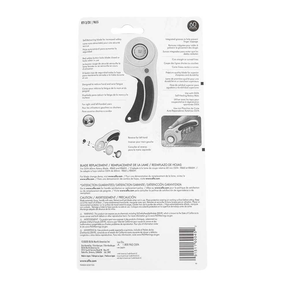 Olfa 60mm Ergonomic Rotary Cutter