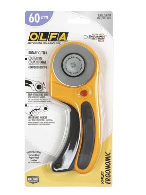 Olfa 60mm Ergonomic Rotary Cutter Olfa 60mm Ergonomic Rotary Cutter
