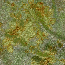 Metallic Aqua, Lime and Solar flare Crackled Floral Luxury Brocade Metallic Aqua, Lime and Solar flare Crackled Floral Luxury Brocade