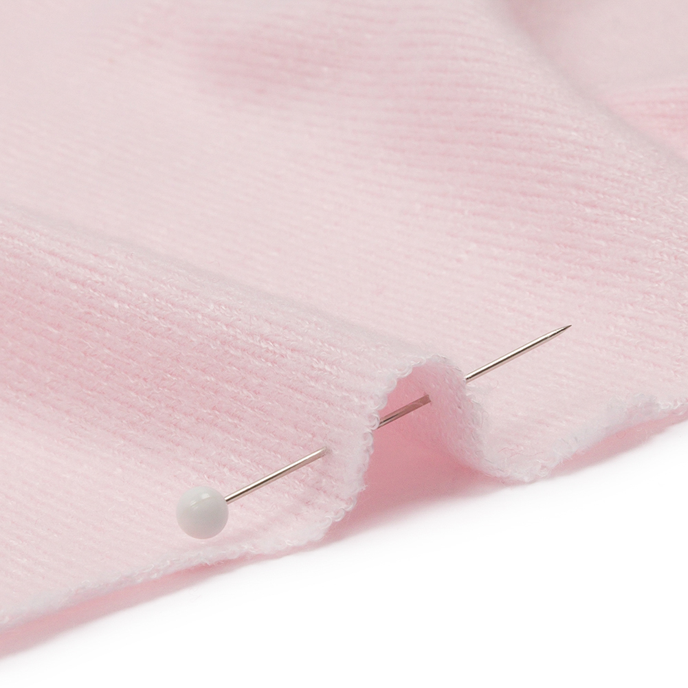 Light Pink Brushed Stretch Rayon and Polyester Sweater Knit